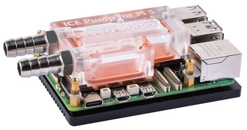 GeeekPi Water Cooling Head and Aluminum Rediator Fins for Water Cooling Kit,Specially Designed for Raspberry Pi 5