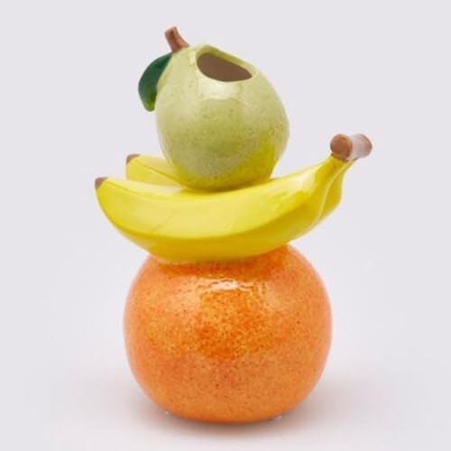 EDG Enzo De Gasperi Vaso FruttaMix H 22 x 15 x 12 Arancia Banane Pera