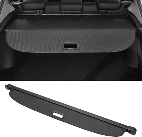 Motoforti Ausziehbare Laderaumabdeckung Für BMW X5 19-23 1Stk | Schutz Vor Neugierigen Blicken, Gepäcksicherheit, Aluminiumlegierung, Leinwand, Carbonfaser Schwarz, 128.5 Cm, 116 Cm