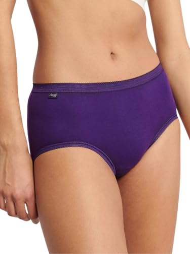 Sloggi Basic+ Midi Briefs (4 Pack) Purple/Dusty Pink/White/Grey Purple M - 12