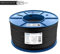 Edision OCX-100 Cable Coaxial 100m, Cable Antena TV Exterior/Interior PE Negro, Cobre CU/AL, 17PAtC, CPR Fca, Clase A, Cable Satélite, para DVB-S2, DVB-T/T2, DVB-C, RADIO, Bobina Plástico 100m