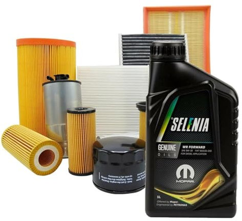 KIT TAGLIANDO 3 FILTRI + 4LT OLIO ORIGINALE 5W30 PER 500 1.3 MULTIJET CORSA D 1.3 CDTI