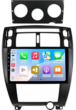 Android 13 2 DIN Pantalla Táctil Radio 9 Coche Pantalla para Hyundai Tucson 1 2004-2009 con Enlace Espejo/Navegación GPS/Radio FM/BT/Mandos Volante/Reproductor Multimedia(4+64G)