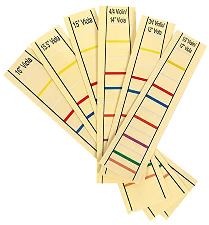 BESPORTBLE Cello Griffbrettaufkleber aus Papier Gelb für 3/4-Cello Fingerpositionsmarkierung für Anfänger Hilft Beim Lernen Des Griffbretts