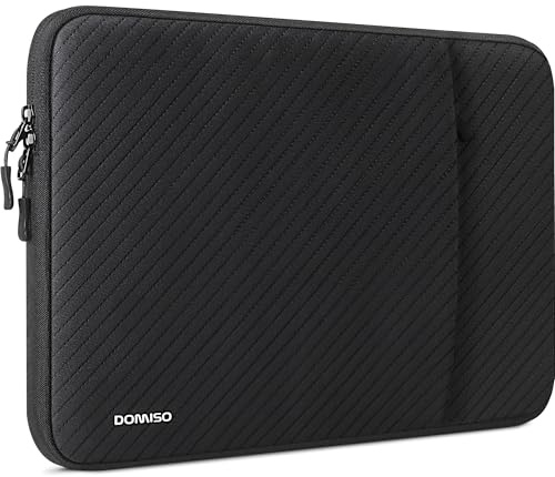 DOMISO Laptophülle 14 Zoll Slim - Wasserabweisend Schutzhülle Tasche Laptop Sleeve für 14-Zoll MacBook Pro M4/M3/M2/M1 Pro/Max (2024-2021), Surface Laptop 7 - Schwarz