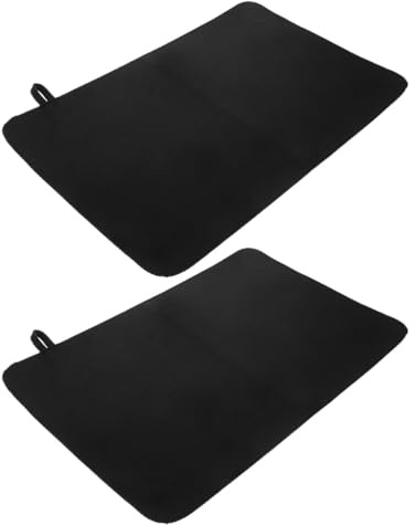 CORHAD Lot de 2 Coussins en Feutre Épais Noir pour Sauna et Spa, Tapis Isolant Thermique Imperméable, Résistant la Chaleur, pour Siège de Sauna, Spa et Maison, Confort Intérieur Solide