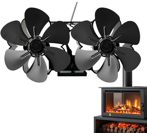 Ventilateur à chaleur pour poêle à bois, bois de chauffage, granulés, souffleur mural - Thermique avec