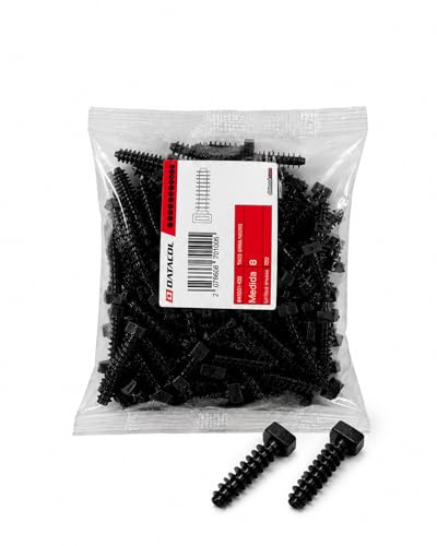 Taco brida negro 8 mm Datacol – Bolsa 100 unidades – Fijación rápida para bridas y cables