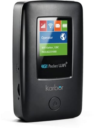 4G-Mobile-WLAN-Router mit RJ45 WLAN/LAN（6000-mAh-Akku bis zu 18 Std） | Farb-LCD WLAN-Hotspot mit Nano-SIM-Karten Slot, Kompatibel mit Allen europäischen SIM-Karten, Bis zu 16 Geräte verbinden