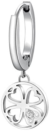 Brosway Ohrring Frau aus Edelstahl mit Symbolen Kleeblatt, Ohrring Frau Kollektion CHAKRA - BHKE001