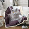 M?dchen Katze Kuscheldecke Haustier Katze Muster Wohndecke Netter K?tzchen Druck Flanell Fleecedecke 150x200cm 3D Tier Thema Couchdecke