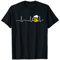 Bicchiere da birra/birra, linea cardiaca, battito cardiaco, cardiaco, cardiaco, ECG Maglietta