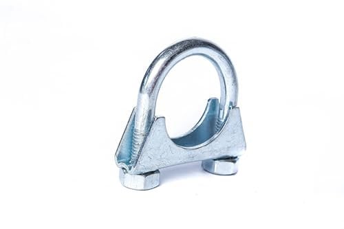 NovaNox German Engineering® Bügelschellen M8 Stahl verzinkt Ø 29-30mm Rohrbügelschelle Befestigungsschelle Auspuffschellen Rohrschellen Auspuff Reparatur Schelle Abgasanlage/Ø 29-30mm
