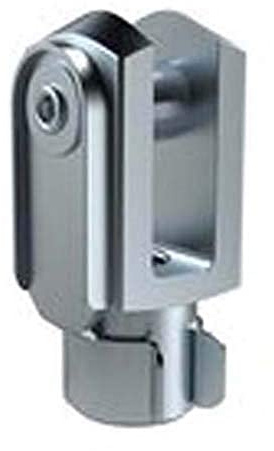 RIEGLER GAKAP2M12X125 AP2 ISO 8140 Gabelkopf für Zylinder, 12mm Bohrung, M12 x 1.25 Kolbenstangengewinde