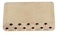 Alnicov Bloc Tremolo Laiton 63.5MM pour Fender Strat Stratocaster Bridge