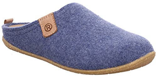 Rohde Damen Pantoffel Softfilz Hausschuh Wechselfußbett Tivoli-D 6860, Größe:40 EU, Farbe:Blau