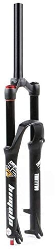 TYXTYX Fourche de Suspension de VTT de vélo en Alliage de magnésium 26/27,5/29 Pouces, Fourche à air de vélo de Montagne de Voyage de 160 mm - Noir