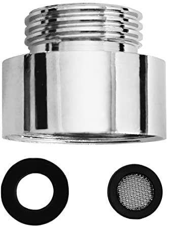 D&D Reduzierstück 3/4 Zoll Innengewinde auf 1/2 Zoll Außengewinde in Chrom – Verchromter Adapter zur Reduzierung auf 1/2 Zoll für Brauseschläuche aus hochwertigem Messing