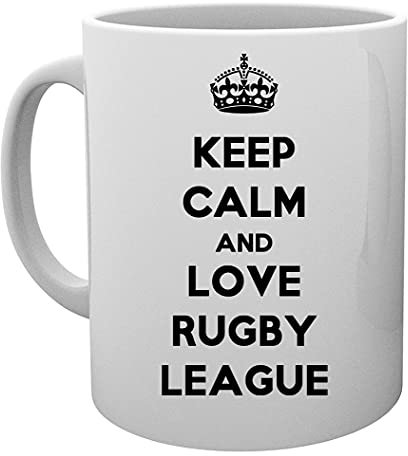 Keep Calm And Love Rugby League Kaffeebecher Tassen Mug Cup