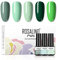 ROSALIND UV Nagellack Grün Set - 5 Farben Grün, Grasgrün, Dunkelgrün Gel Set - Soak-Off UV Shellac Maniküre Geschenk Nail Art Salon DIY