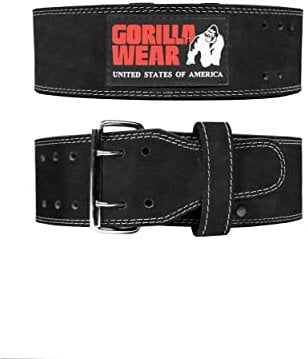 Cinturón Lumbar Musculación de Cuero - 4 inch