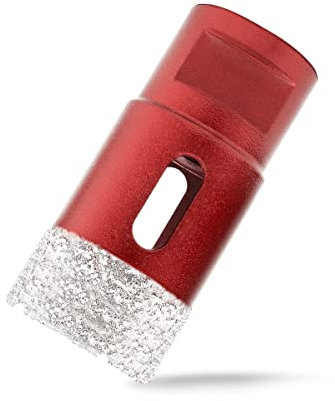 Meccion Scie Cloche Diamant Foret avec Filetage M14 pour le forage à sec ou humide de manière professionnelleà sec en Porcelaine, Carrelage, Granit, Marbre, Verre (30mm)
