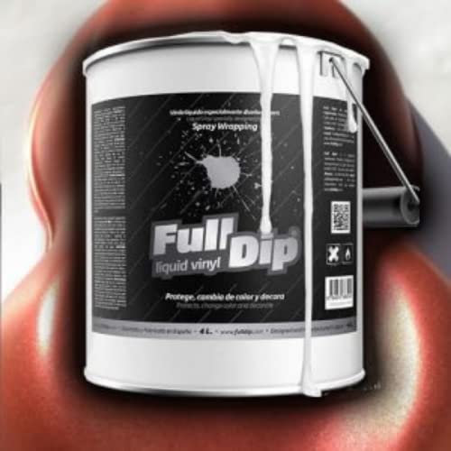 FullDip Vinyle Liquide, Couleur Candy Rouge Vin au format de 4 litres