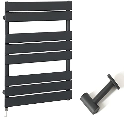 Milano Lustro 600W Anthracite Flat Panel Electric Heated Towel Rail Cable Cover - 825mm x 600mm