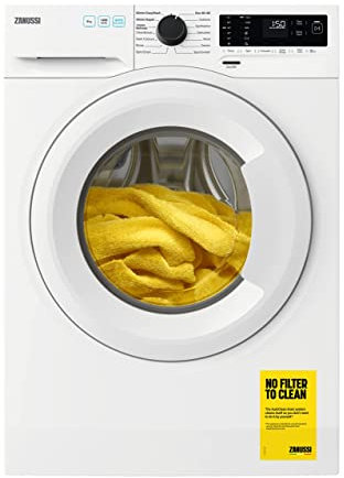 Zanussi ZWF942E3PW Washing Machine, 9 kg Load, 1400rpm Spin, AutoAdjust Function, Energy Saving Eco-Cycles, CleanBoost Steam Care, Quick Wash, FlexiTime, White