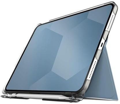 STM Studio Case Folio Schutzhülle kompatibel mit Apple iPad 10.9 (2022) - (Transparente Rückseite, Standfunktion, Wake/Sleep, Apple Pencil 1 Fach) Hellblau