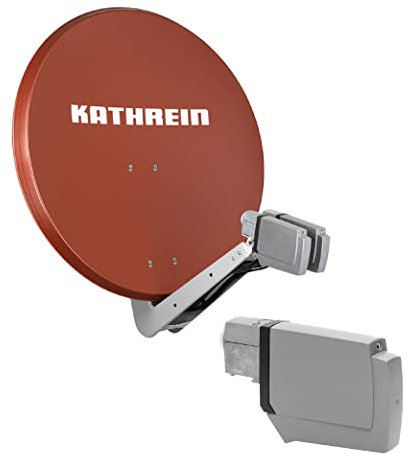 Kathrein CAS 90 ro Sat-Antenne multifeedfähig rotbraun - 2 Teilnehmer