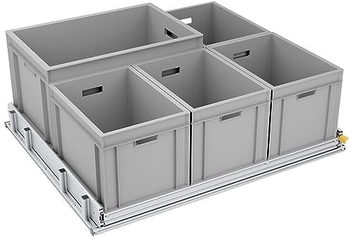 Tinobu Ausbau von Kastenwagen mit Schwerlastauszug 220kg, Heckauszug, 80cm Tief, Breite nach Auswahl (Breite: 90cm)