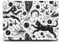 Berkin Arts Compatible with MacBook Air 13 inch Cover, 2022, 2021, 2020-2018 Release A2179/A2337 M1 with Touch ID with Keyboard Cover & Screen Protector Space Art Abstract Boho Cute Cat Vintage