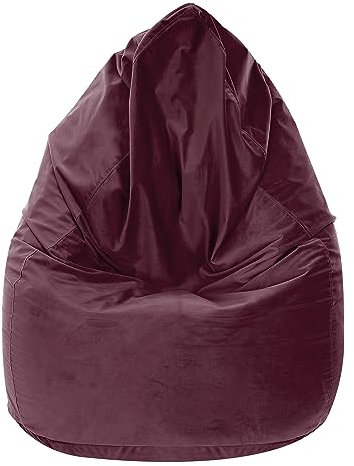 DreamRoots Sitzsack Kinder 70x70x105cm - Sitzsack Samtstoff - Bean Bag Chair - Sitzsack mit Lehne und Bezug - Sitzkissen Boden - Chill Sack - Bubibag Sitzsack - Sitzsack mit Füllung