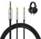 okcsc Double 3.5 3.5MM Headphone Extension Cords Balanced Headphone Extension Cable Custom Plug 200cm HiFi Cable For Hifiman HE4XX HE-350 HE1000 HE-400i HE560 Headphones
