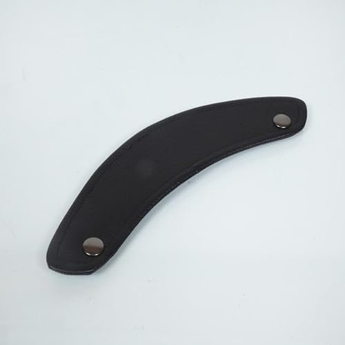 Casquette Visière Cuir Noir pour Casque Jet Bol Trois Pressions Type Torx Wyatt
