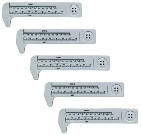 1Pc / 5 Stücke Schieber Messgerät Lineal Taschenlineal DualScale Kunststoff Schieber Messgerät 80mm Dicke Messgerät Hohe Genauigkeit Wasserdicht Schieber Messgerät / 801