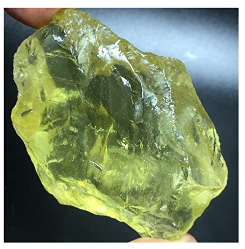 DLMOVKPK Natürlicher Yello-Kristallkristall, rohes Steinmuster, 100 g Dekoration Amethyst Stone
