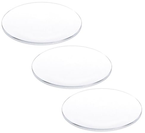 QUARKZMAN 3 Stück Uhrenglas 33mm x 1,5mm (Ø *Dicke), Einzel-Dom Runde Klarer Kristalllinse Uhren-Ersatzteile Uhrenglaslinse für Uhrmacher-Reparatur