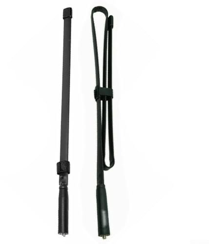 Práctica antena SMA plegable para radio bidireccional para Baofeng UV5R UV82, señal mejorada (42.5 pulgadas)