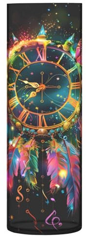 Blumenvase unzerbrechliche dekorative moderne Vase Kunststoffvase für Büro Zuhause Meeting Tisch eine Uhr mit römischen Ziffern