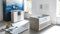 Arthur Berndt BABYZIMMER Set 2-TLG. / Wickelkommode mit abnehmbarem Aufsatz, Babybett 70x140cm inkl. Lattenrost