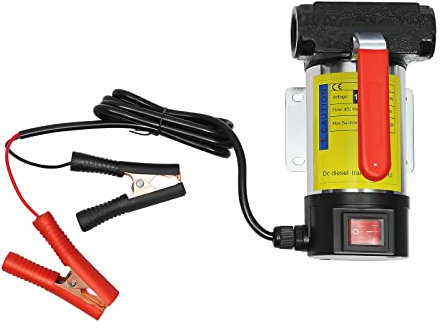 Diesel Transfer Pumpe Kit Saugpumpe Kit 200W 45L/min Schwarz Rot für Universal Diesel Fahrzeugmodelle