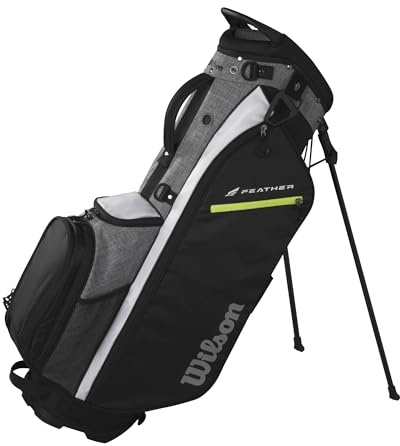 Wilson Feather Standbag, Schwarz/Grau/Weiß