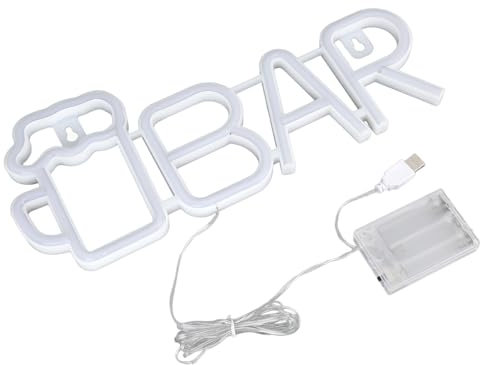 TOPINCN LED-Neonschild, Bar- und Bierbecher-Form, Beleuchtetes Bierglas-Schild, Romantische Heimdekoration mit Aufhängeloch an Wand oder Tischplatte, USB-betrieben für Hochzeiten, (Rote