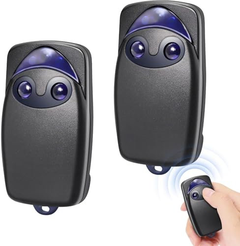 2pcs Telecomandi per cancello, 433,92 MHz telecomando per cancello automatico Flo2r-s, 2 canali trasmettitore di telecomando