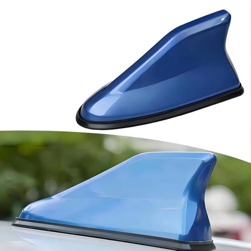 SCMDNOZ Car Shark Fin Aerial Antenna for Nissan Qashqai (J11) 2013 2014 2015 2016 2017 2018 2019 2020 2021, Roof Antenna Radio Signal Amplifier, Car Accessories,Blue