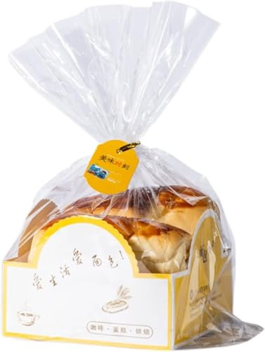 100pcs Sac à Pain en Plastique Food Emballage d'emballage Boulangeur Toast Sac