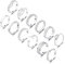 RLMOON 12 Pièces Bague Orteil Argent 925 Femmes Ring Reglable Ouverte Bague de pied Aesthetic Simple Bagues d'orteil Fleur Coeur Zircon Dauphin Bague Ete Plage Pied Bijoux pour Fille