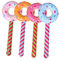 Warmhm 4 Stück Aufblasbarer Donut-Stick Creme Schwimmbecken für Lutscher Donut aufblasbar Krapfen geformt Aufblasbares für Schwimmbecken sommer aufblasbares PVC